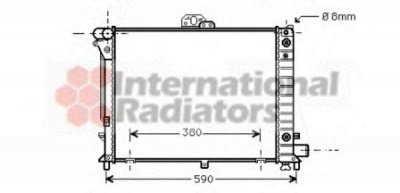 VAN WEZEL 47002050 -  Радиатор, охлаждение двигателя